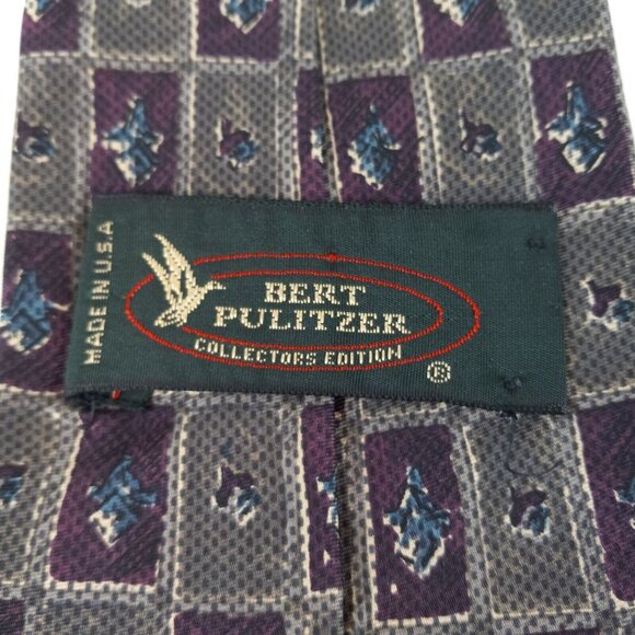Bert Pulitzer Men's Necktie Collector's Ed.  55" L x 3 7/8" W Silk Made in USA - Picture 2 of 7